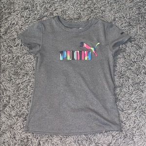 Short sleeved puma active wear.